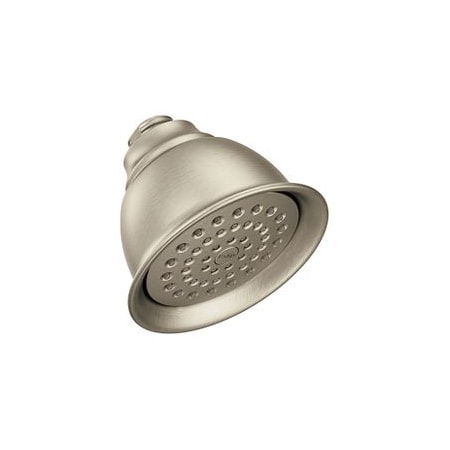 Moen Brushed Nickel One-Function 4-3/8" Diameter Spray Head Eco-Performance Showerhead Showerhead 6302EP15BN